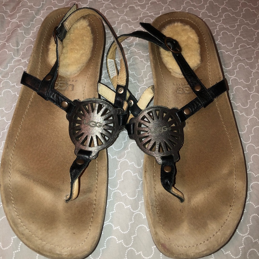 Ugg black sandals